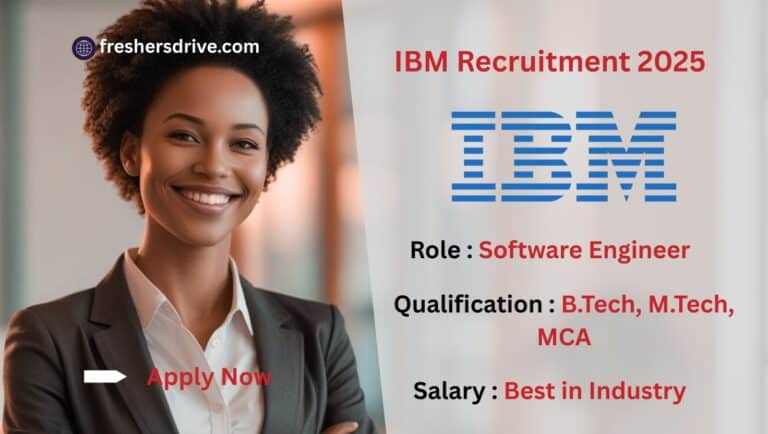 IBM Recruitment 2025 – Apply for Software Engineer Jobs in Bangalore Office