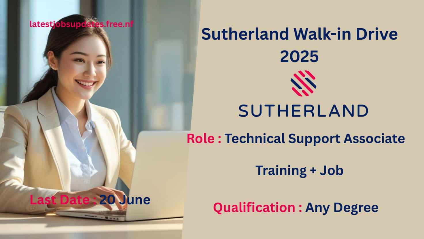 Candidates attending Sutherland Walk-in Drive 2025 for Non-Voice Process at company office.