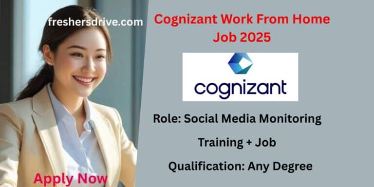 Cognizant Work From Home Job 2025 – Social Media Monitoring Role for Freshers