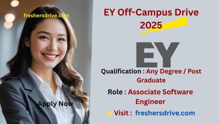 EY Hiring Freshers 2025: Associate Software Engineer Role in Bangalore – Apply Now for a Bright Future