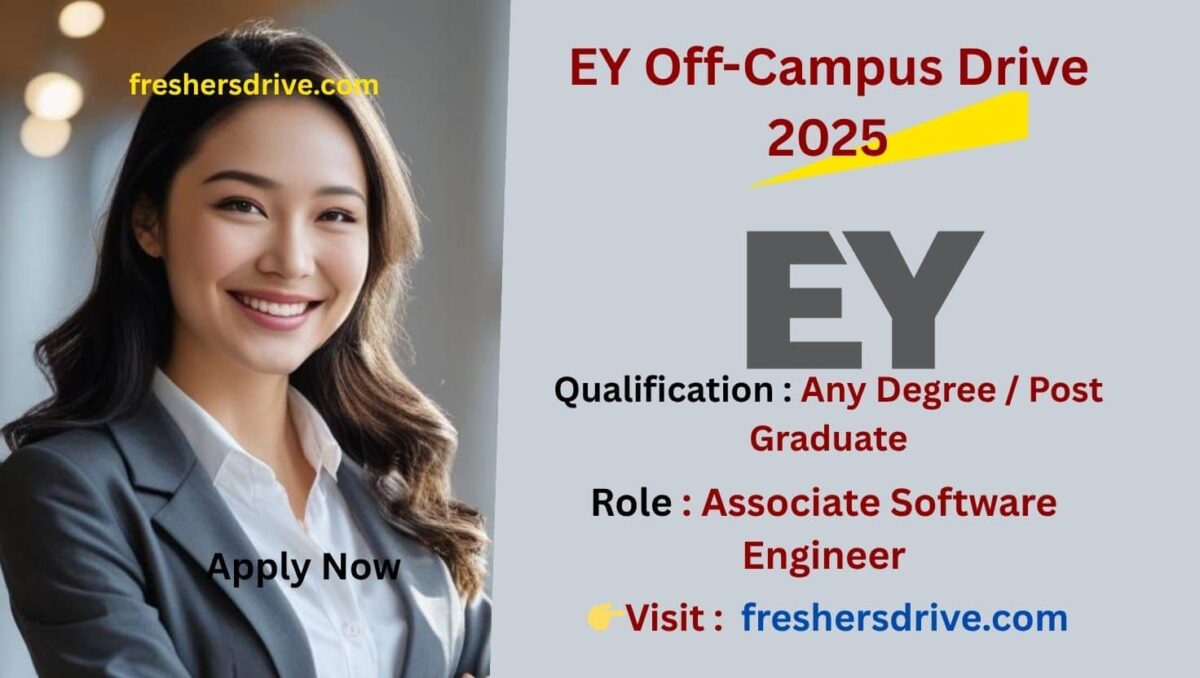 EY Hiring Freshers 2025: Associate Software Engineer Role in Bangalore – Apply Now for a Bright Future