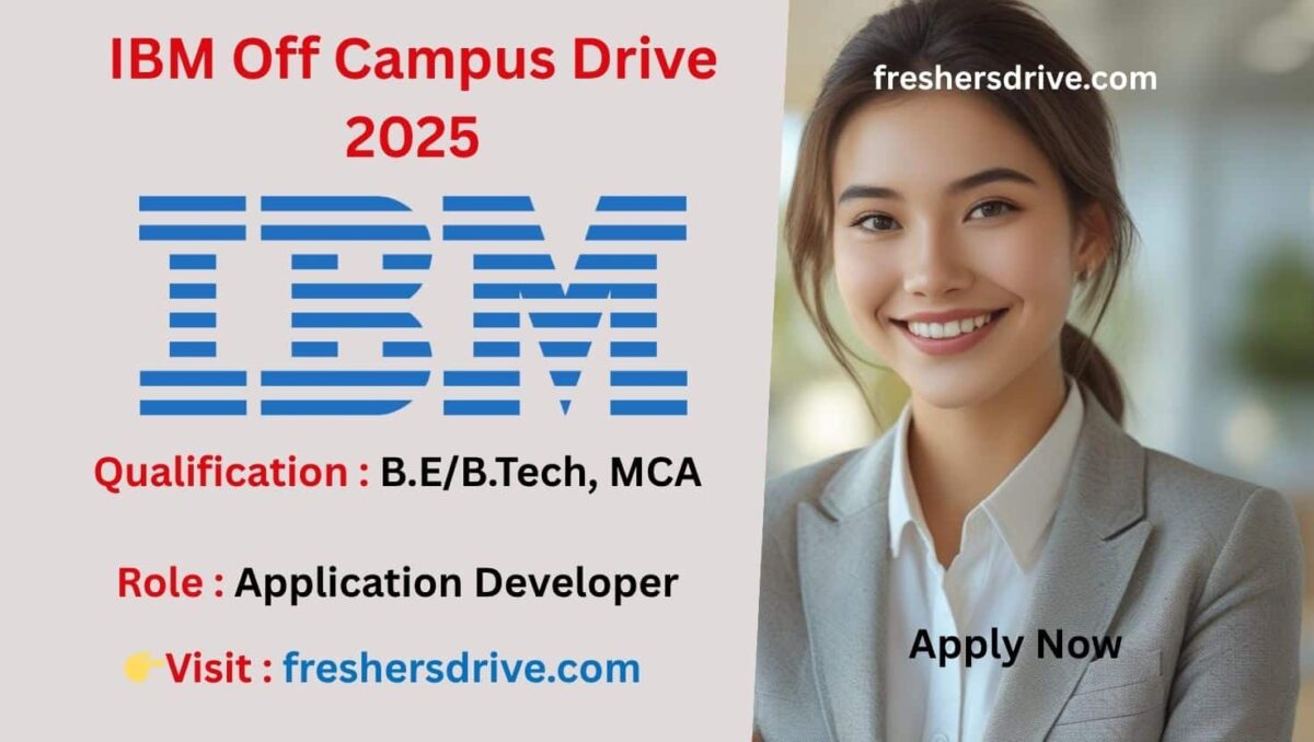 IBM Hiring 2025 for Application Developer – FullStack Bangalore