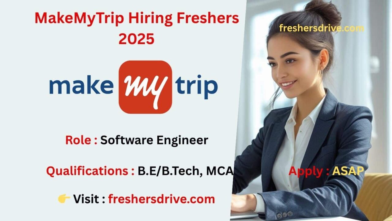 MakeMyTrip Hiring Freshers 2025 Intern & Software Engineer Roles – Bangalore