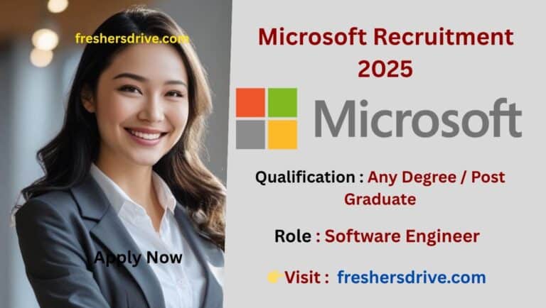 Microsoft Recruitment 2025 – Software Engineer Jobs in Hyderabad