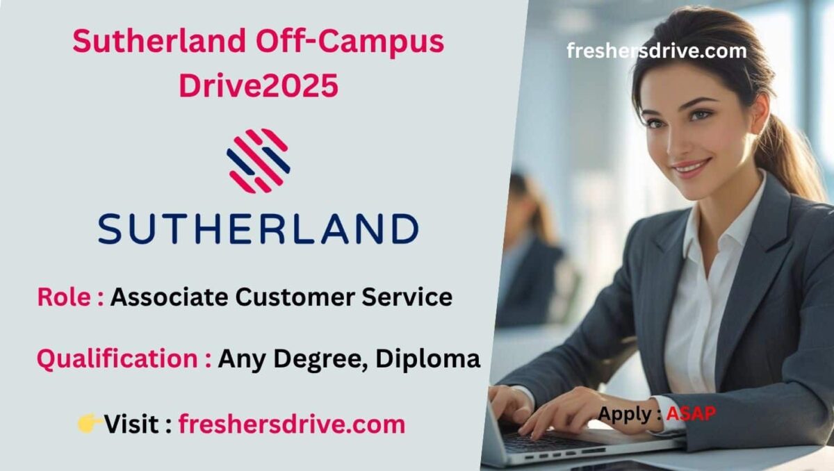 Sutherland Off Campus Drive 2025 in Hyderabad