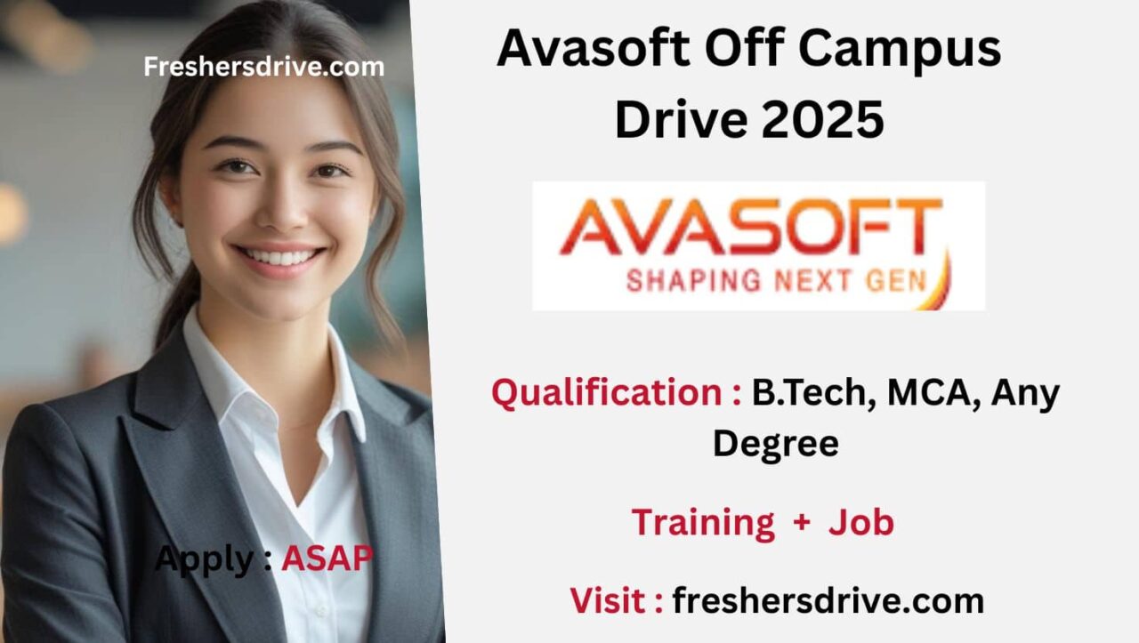 Avasoft Off Campus Drive 2025 for Data Science Trainee Engineer in Chennai