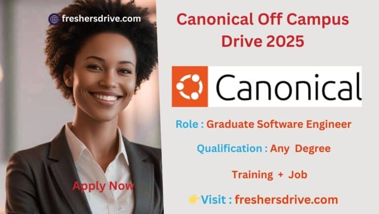 Canonical Recruitment 2025 Graduate Software Engineer in Bangalore
