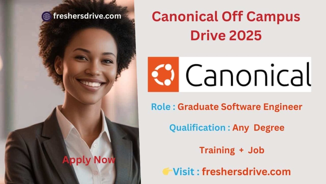 Canonical Recruitment 2025 Graduate Software Engineer in Bangalore