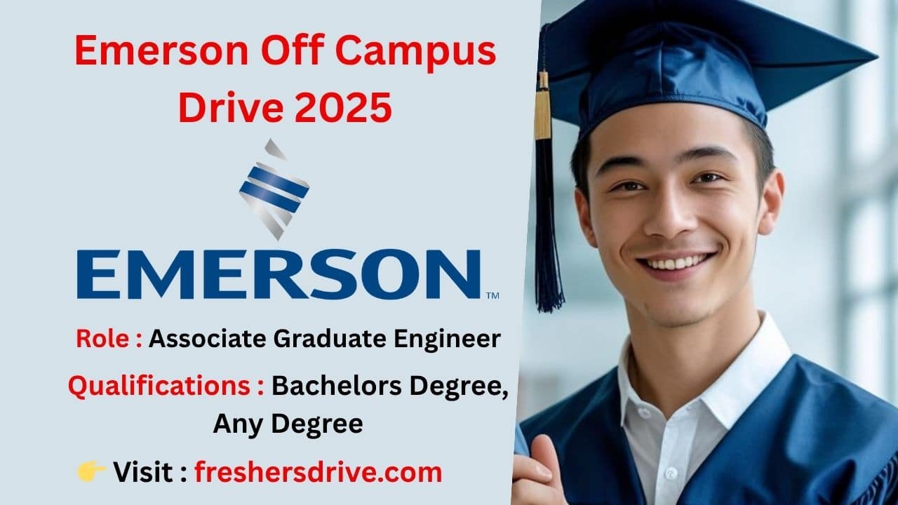 Emerson Recruitment 2025 – Associate Engineer Hiring Banner