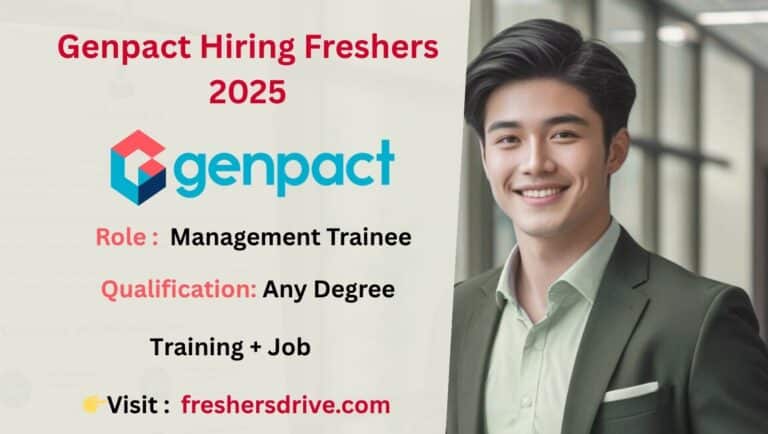 Genpact Hiring Freshers 2025 – Management Trainee Job Announcement