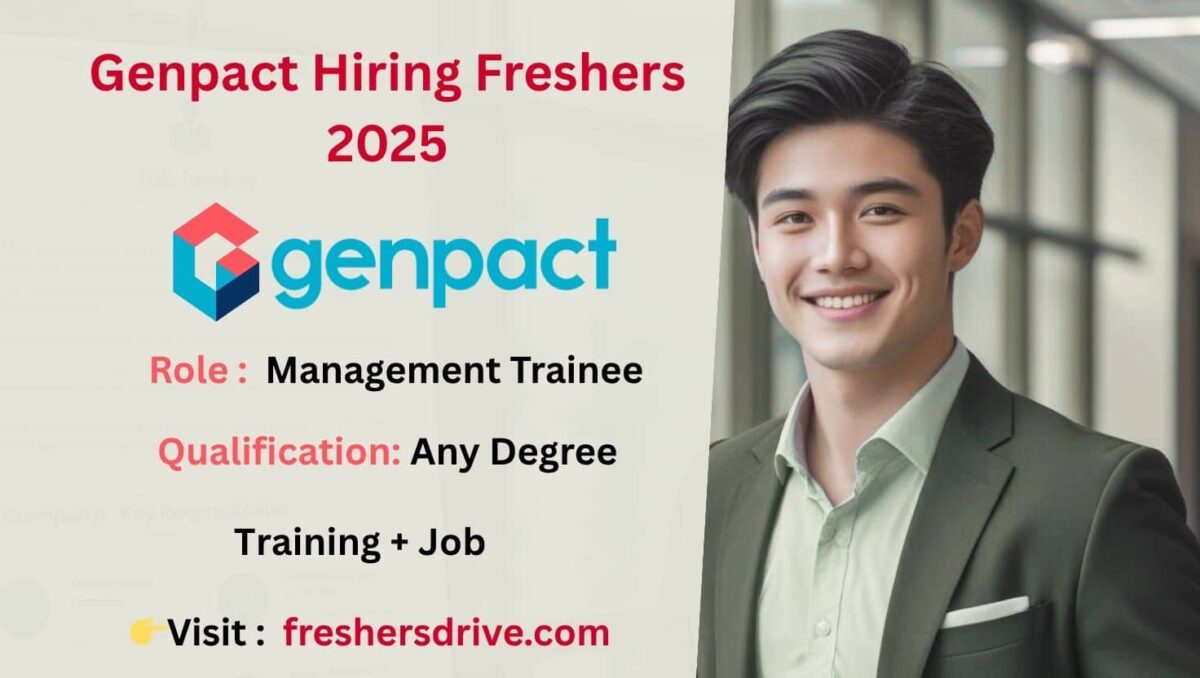 Genpact Hiring Freshers 2025 – Management Trainee Job Announcement