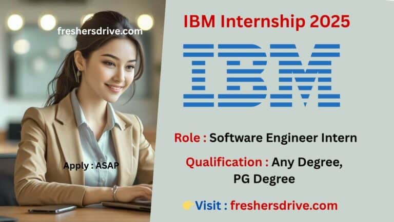 IBM Hiring Freshers 2025 for Software Engineer Intern in Hyderabad