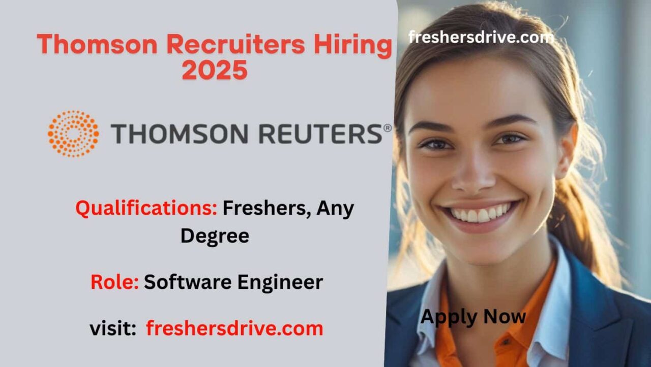 Thomson Recruiters Hiring 2025 Software Engineer Recruitment Bangalore Office