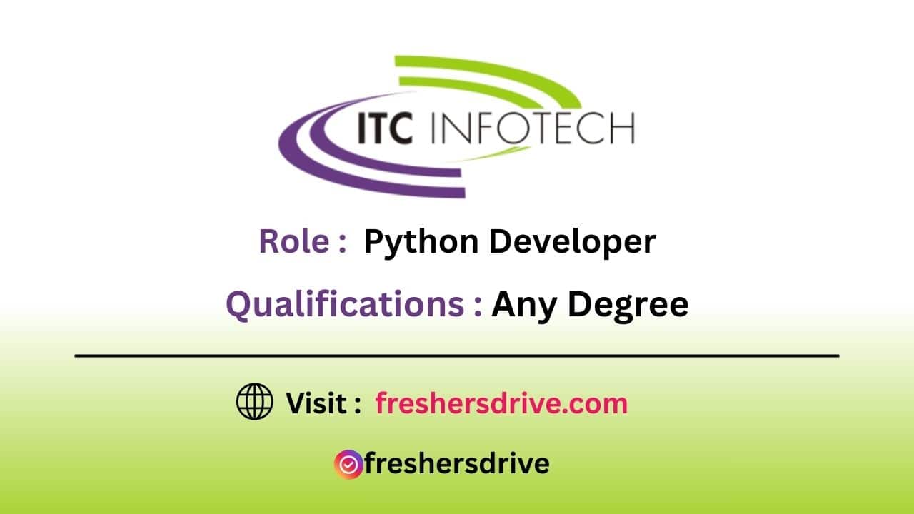 ITC Infotech Hiring Freshers 2025 – C++ Developer in Chennai