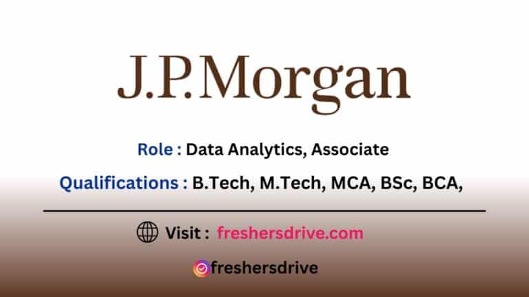 JPMorgan Off Campus Drive 2025 Bangalore – Data Analytics Associate Job