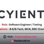 Cyient Off Campus Drive 2025 for Software Engineer in Hyderabad – Apply Online for Freshers