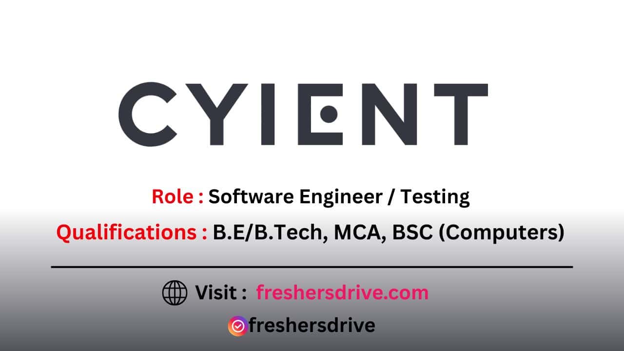 Cyient Off Campus Drive 2025 for Software Engineer in Hyderabad – Apply Online for Freshers