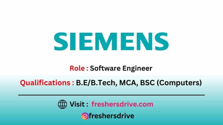 Siemens Recruitment Drive 2025 – Data Analyst Job Opening in Bangalore Office