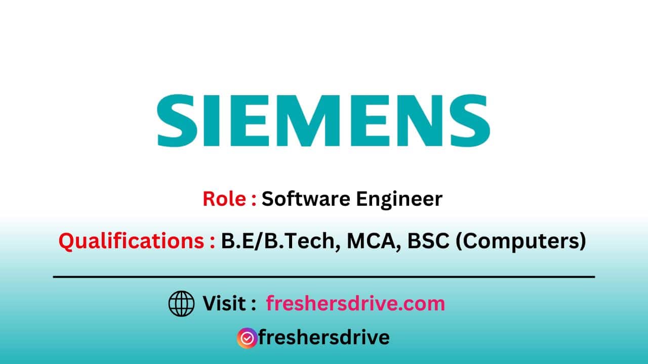 Siemens Recruitment Drive 2025 – Data Analyst Job Opening in Bangalore Office